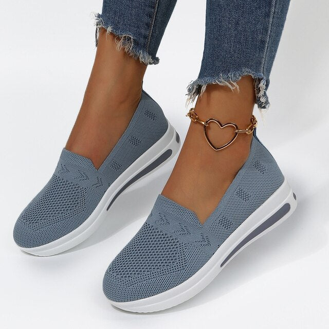 Women's Sneakers Wide Toe Breathable