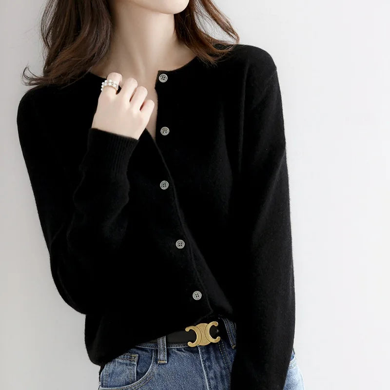 Women's Soft Button-Up Cardigan