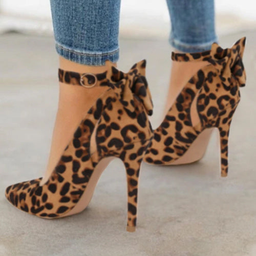 Women's Stiletto Heels with Pointed Toe and Elegant Bow – Perfect for Weddings and Evening Outings