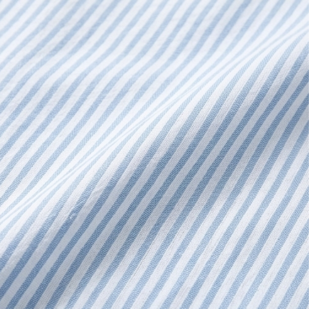 Women's Striped Button-Placket Mini Dress with Pockets