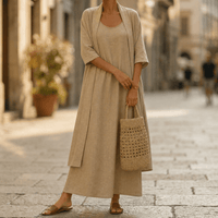 Women's Two-Piece Set with Duster