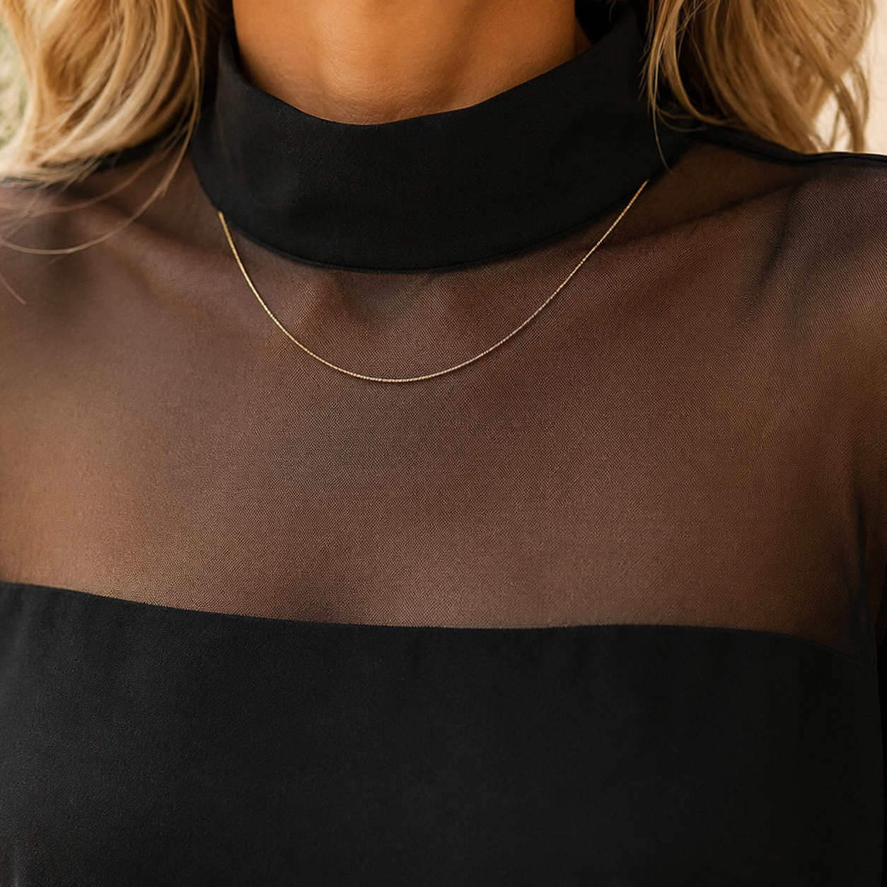 Women's Yoke Batwing Blouse