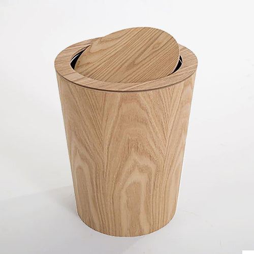 Wood Trash Can - Modern Style - 9L Capacity - Home Decor