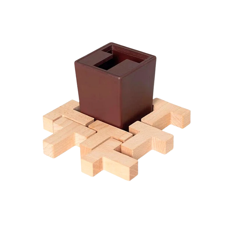 Wooden 3D Puzzle for Brain Training & Logic Skills Development
