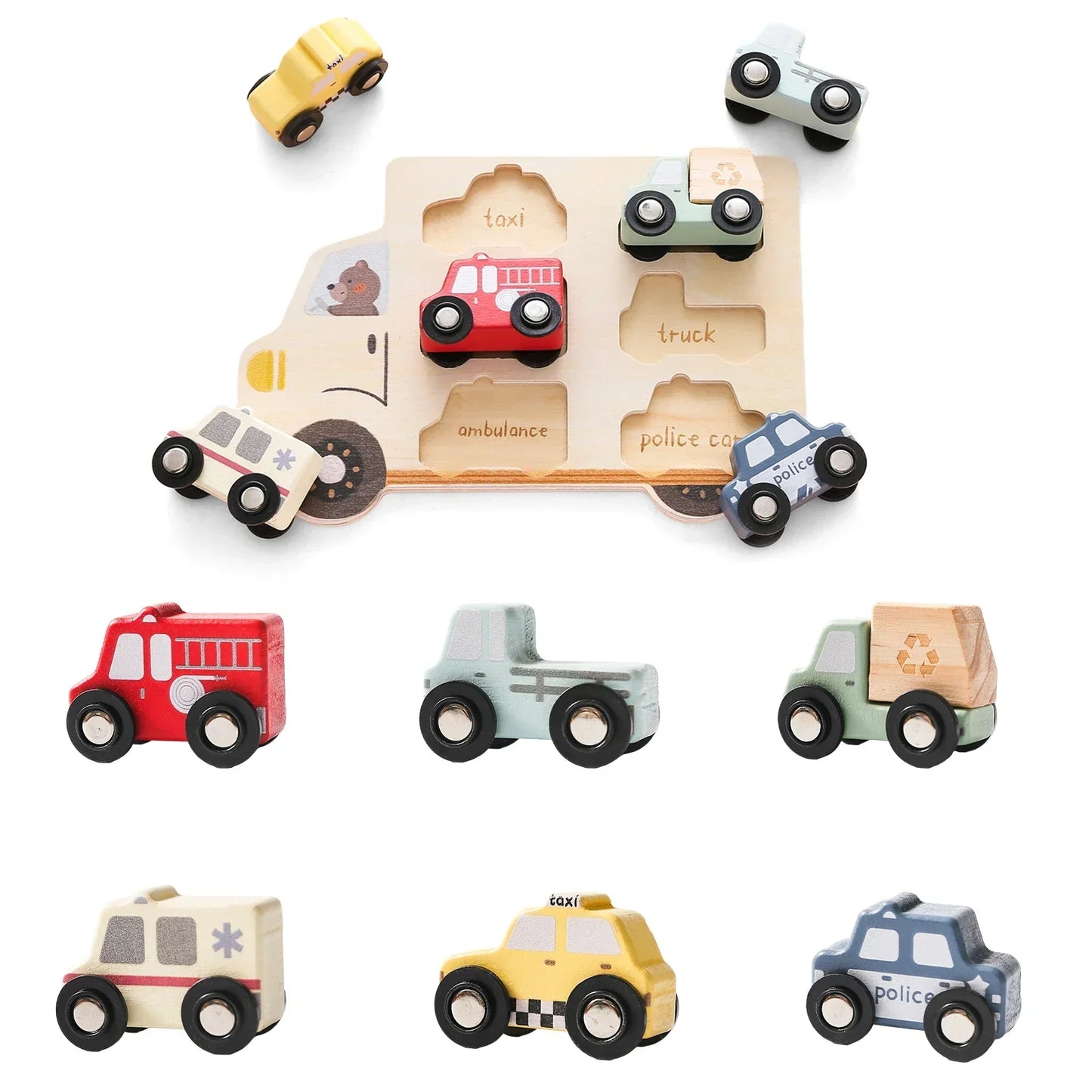 Wooden Montessori Preschool Puzzle Toy