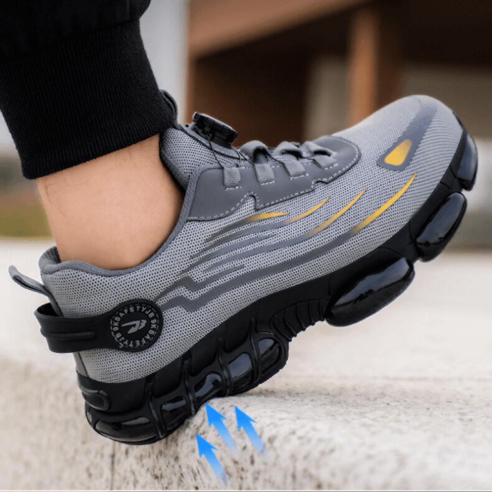 Work Shoes Men | Orthopedic Support & Slip-Resistant Grip