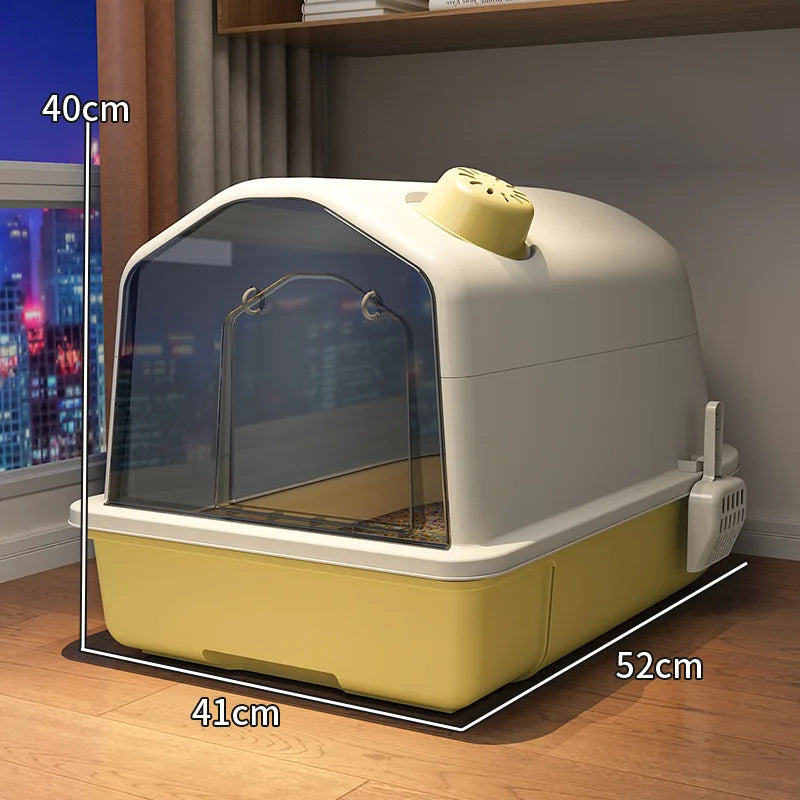 XL Cat Litter Box - Odorless Design - Large and Modern