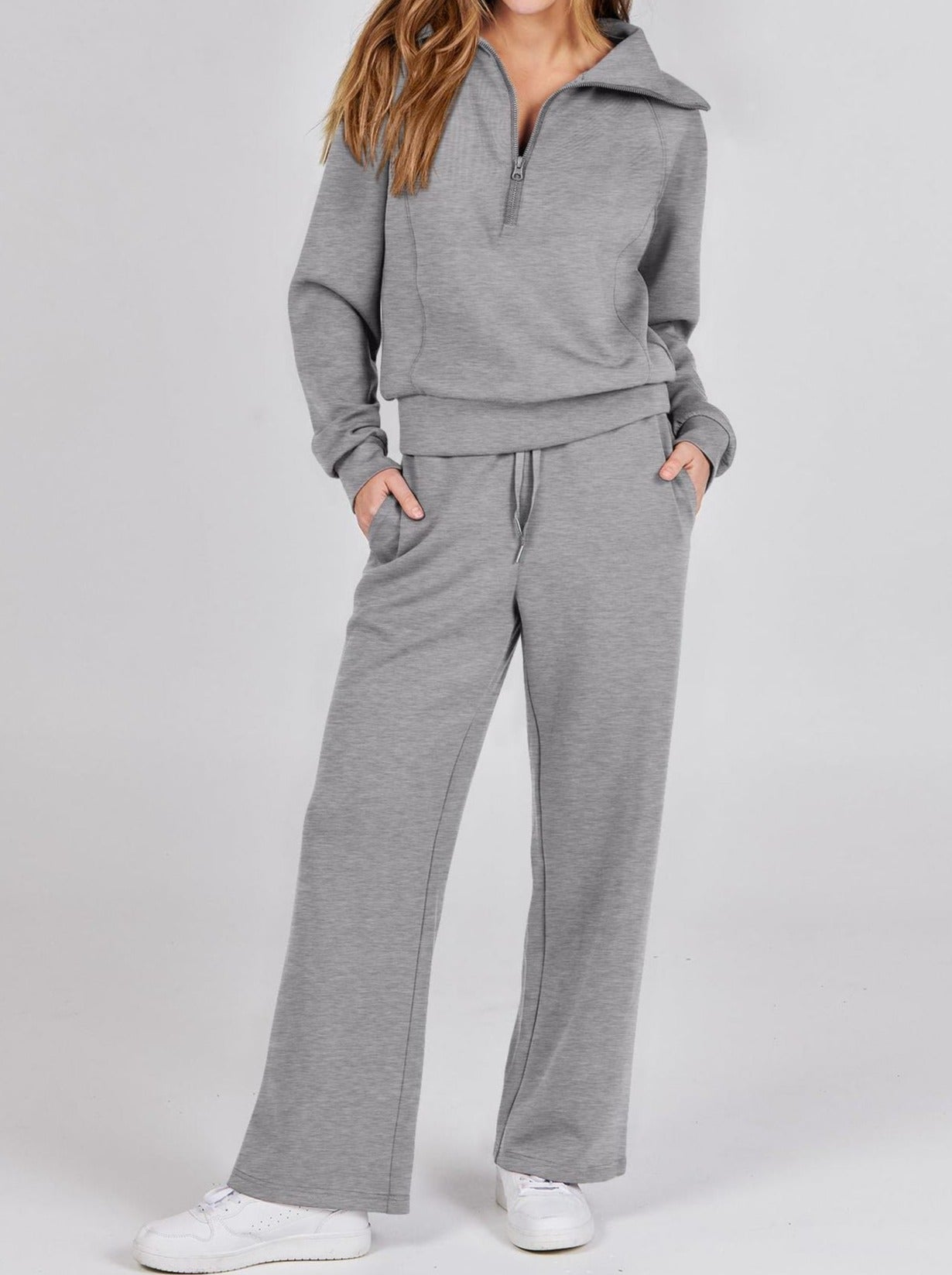 Zip & Relax Set - Comfortable Two-Piece Outfit