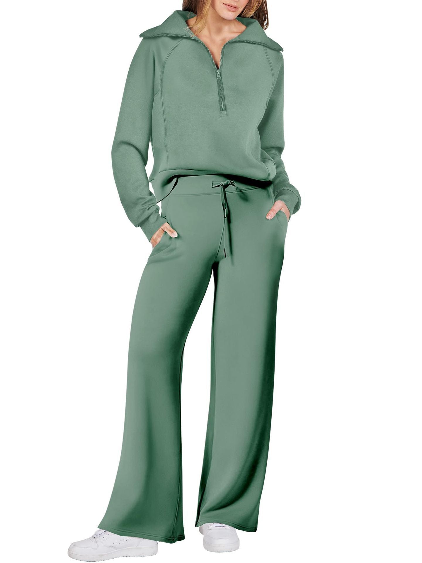 Zip & Relax Set - Comfortable Two-Piece Outfit