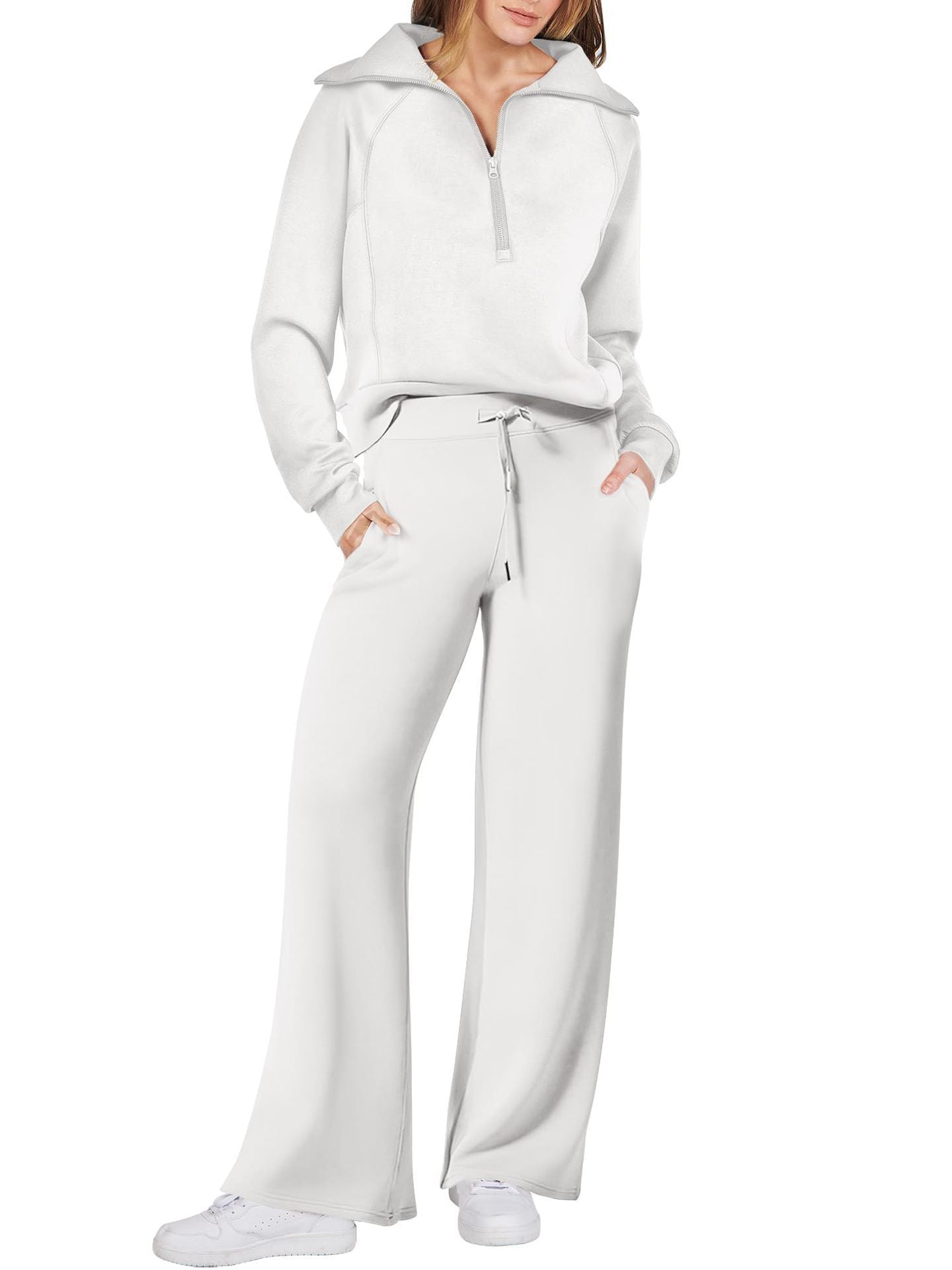 Zip & Relax Set - Comfortable Two-Piece Outfit