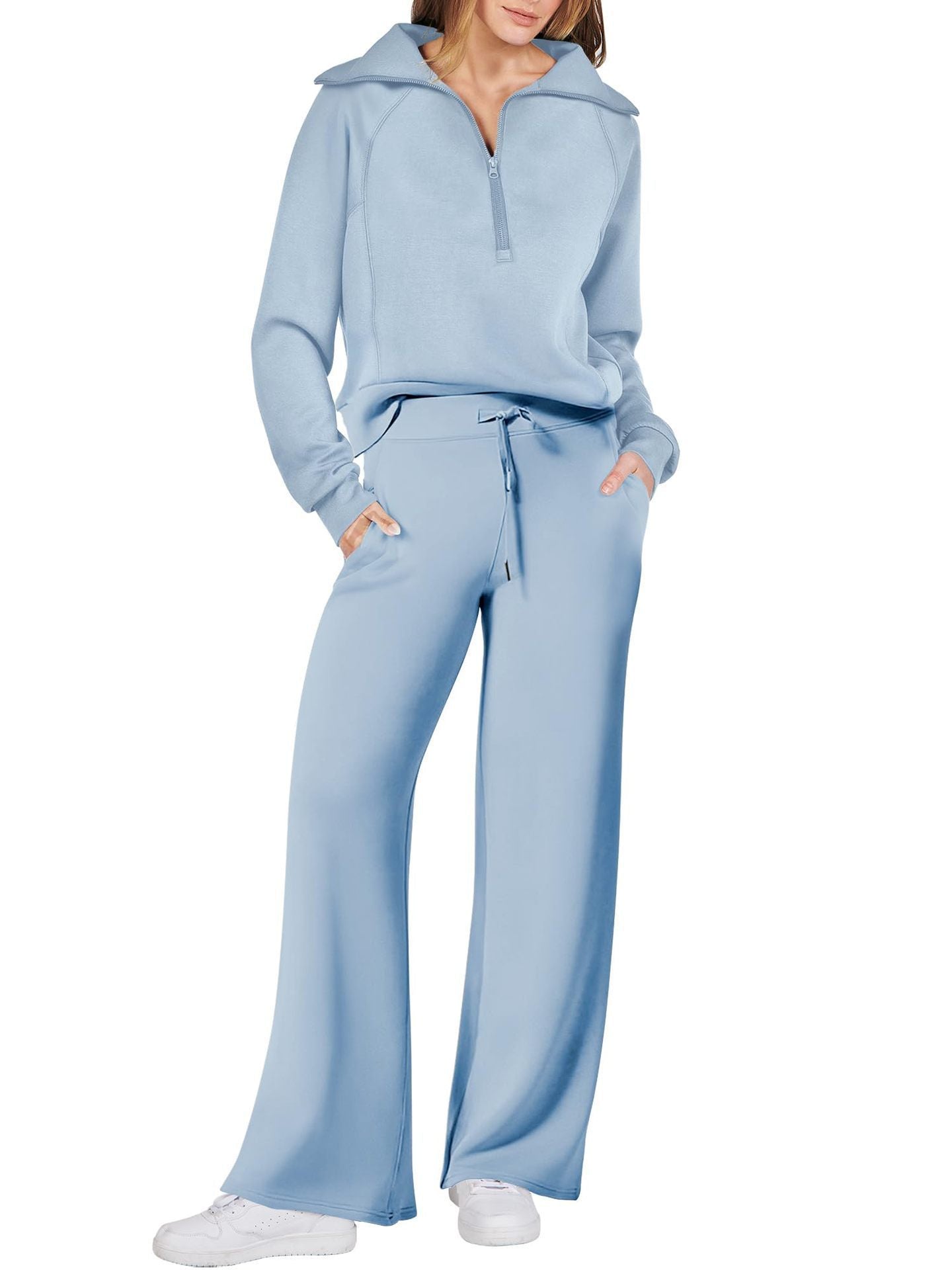 Zip & Relax Set - Comfortable Two-Piece Outfit