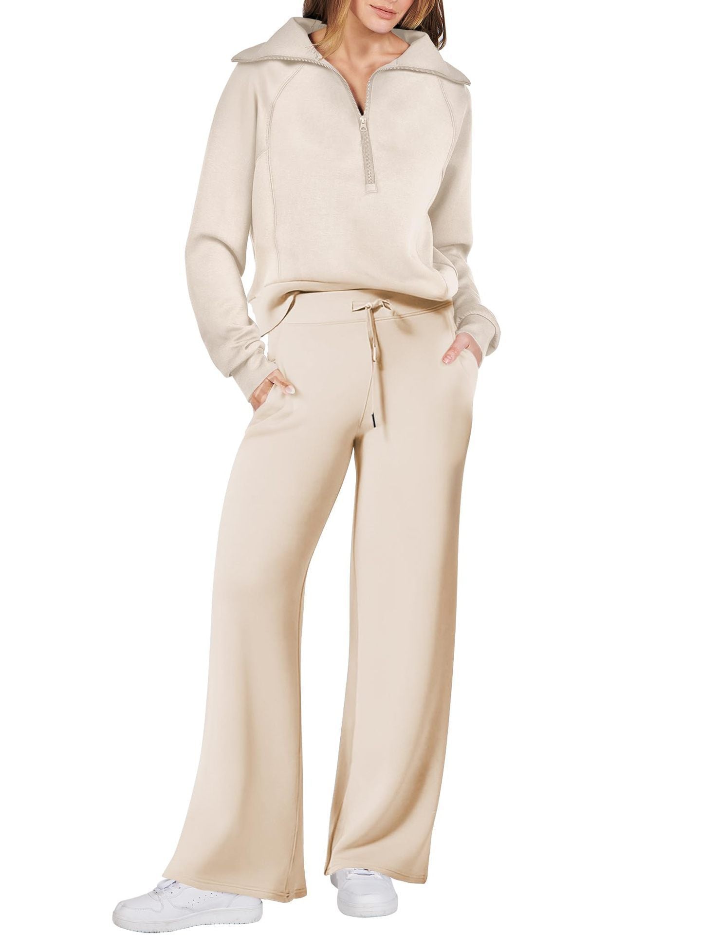 Zip & Relax Set - Comfortable Two-Piece Outfit