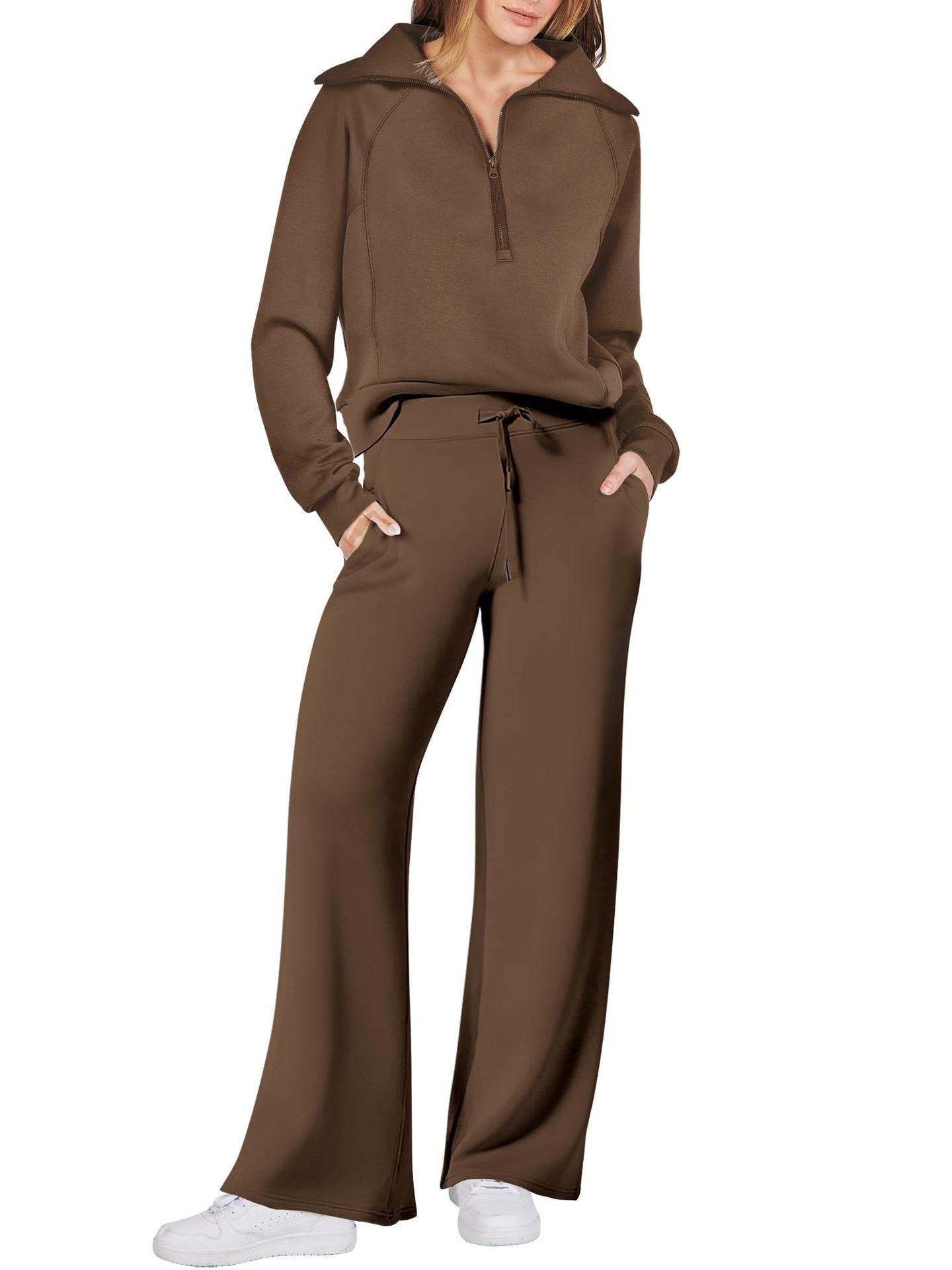 Zip & Relax Set - Comfortable Two-Piece Outfit