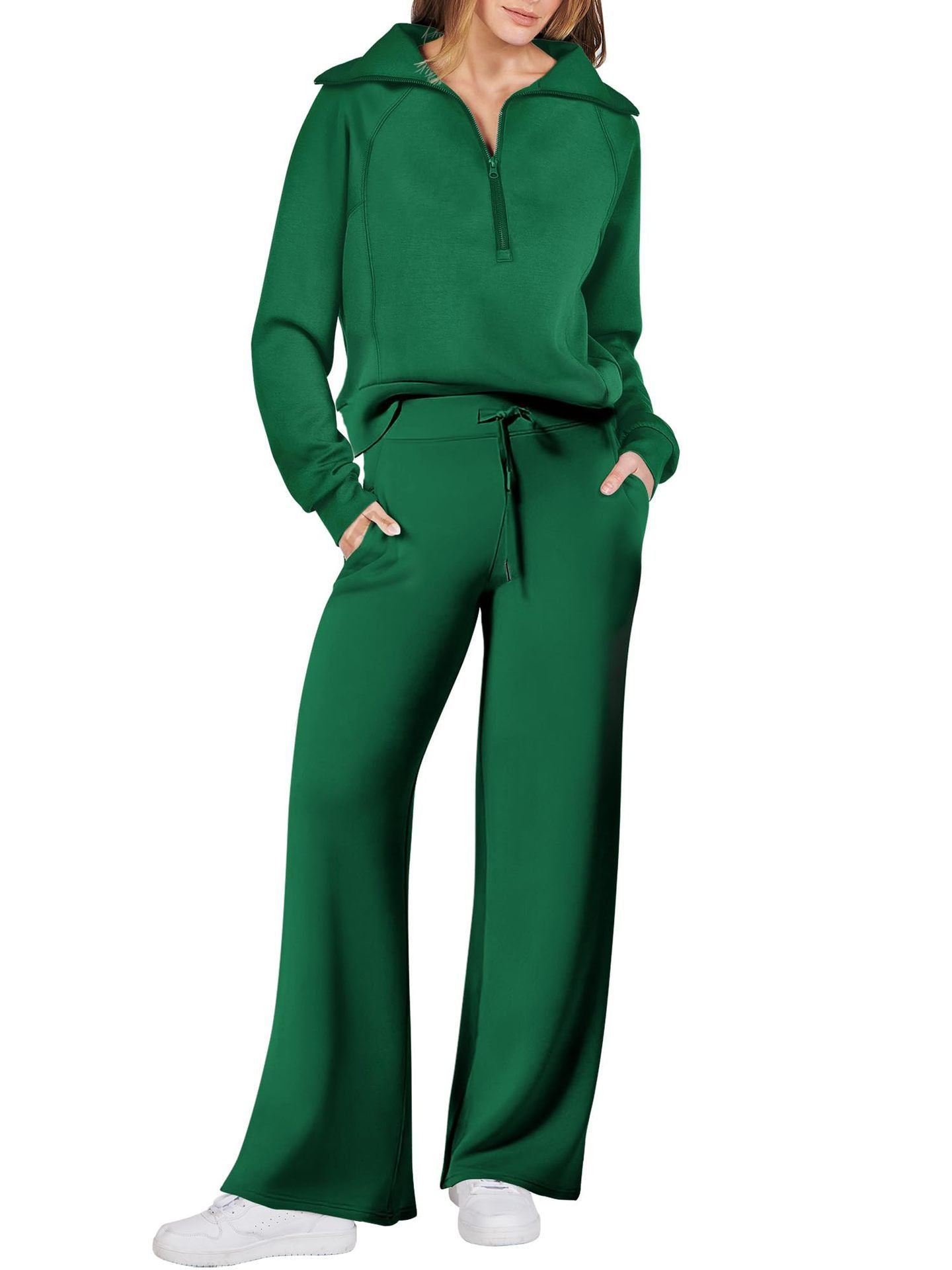 Zip & Relax Set - Comfortable Two-Piece Outfit