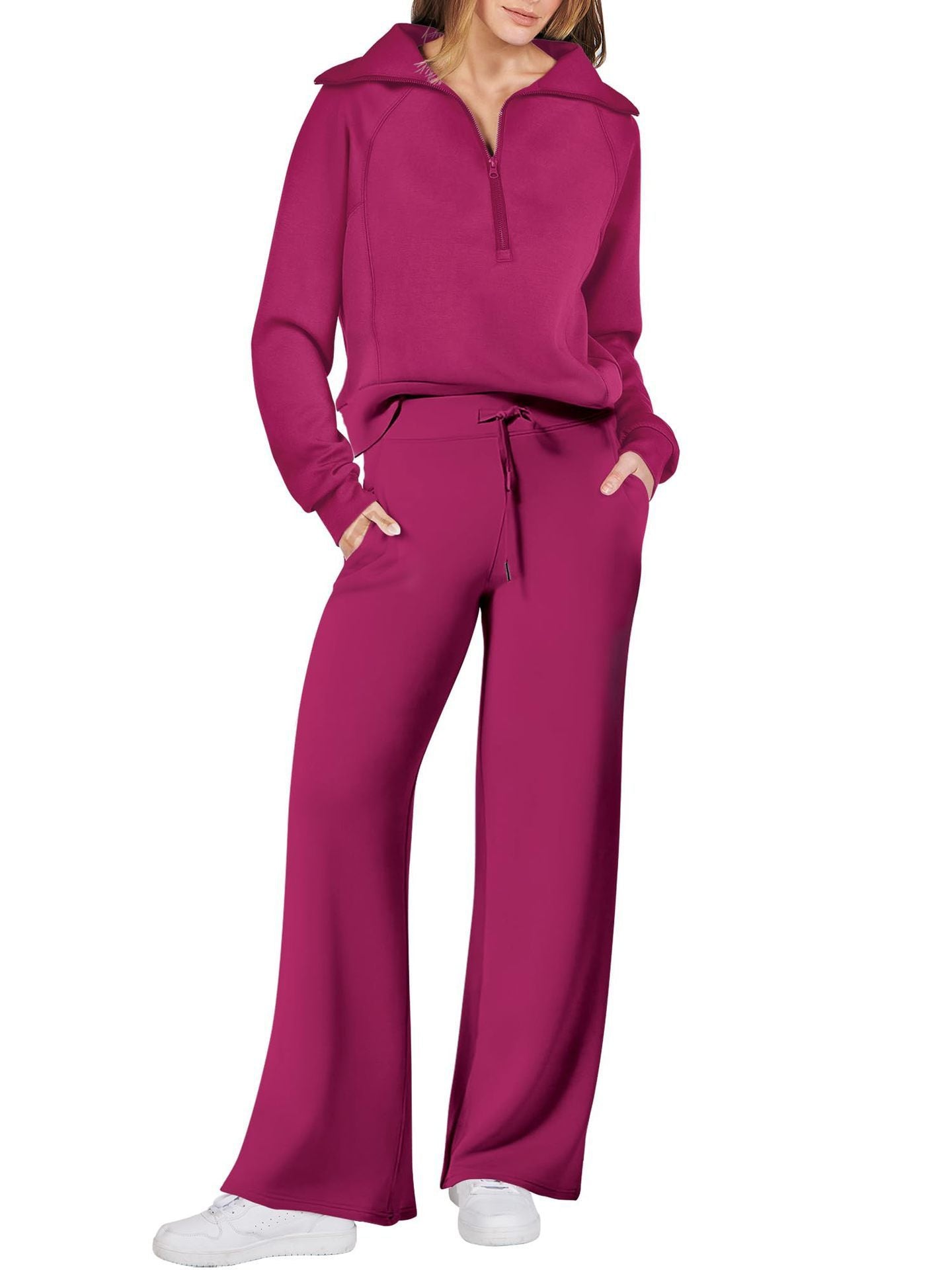 Zip & Relax Set - Comfortable Two-Piece Outfit