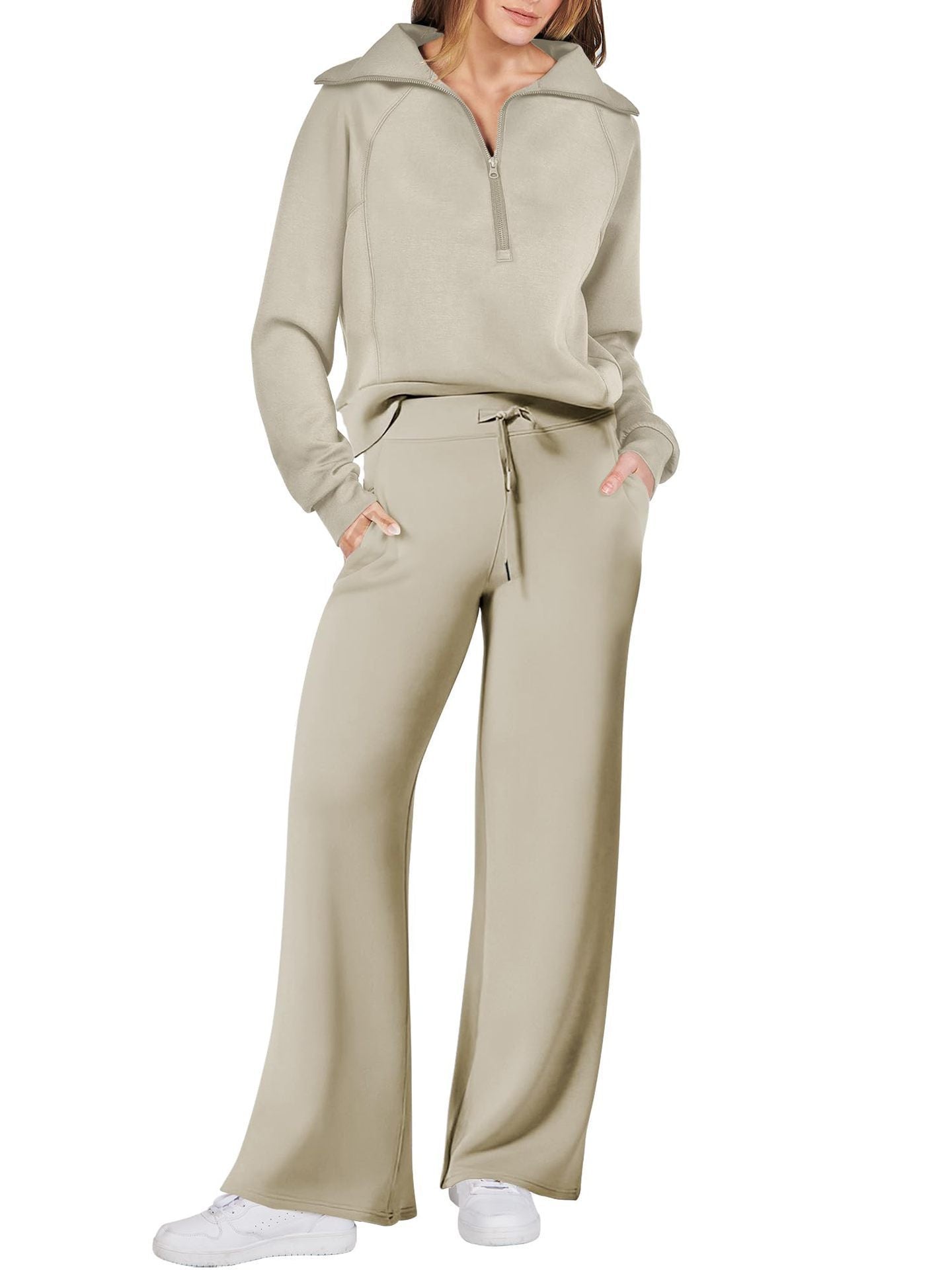 Zip & Relax Set - Comfortable Two-Piece Outfit